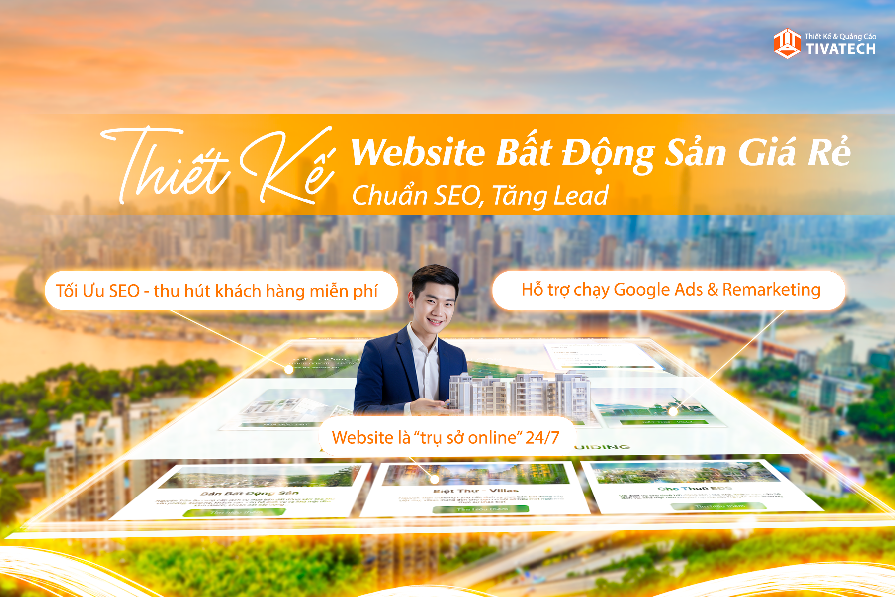 Thiết Kế Website Bất Động Sản Giá Rẻ – Chuẩn SEO, Tăng Lead | TIVATECH